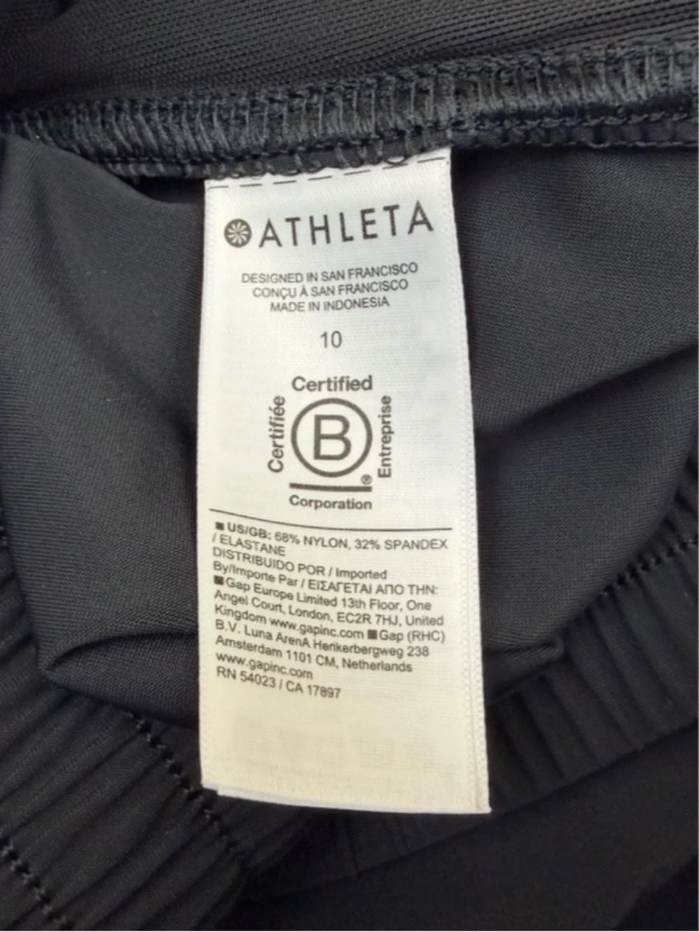 Athleta Pinnacle Cargo Trouser Pants Wide Leg High Rise Pockets Black Size 10 - Picture 10 of 12